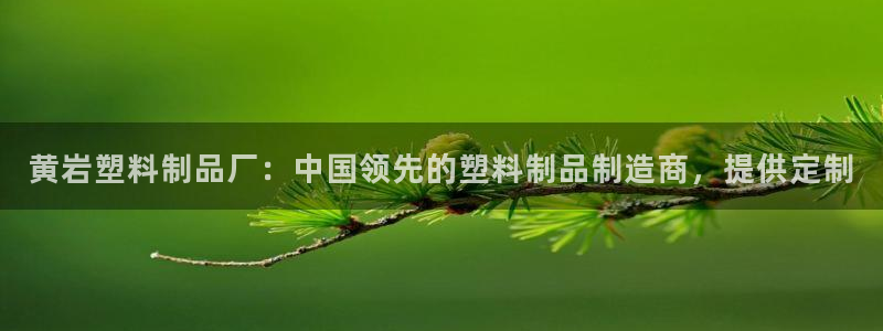 太阳集团在中国合法吗：黄岩塑料制品厂：中国领先的塑料制品制造